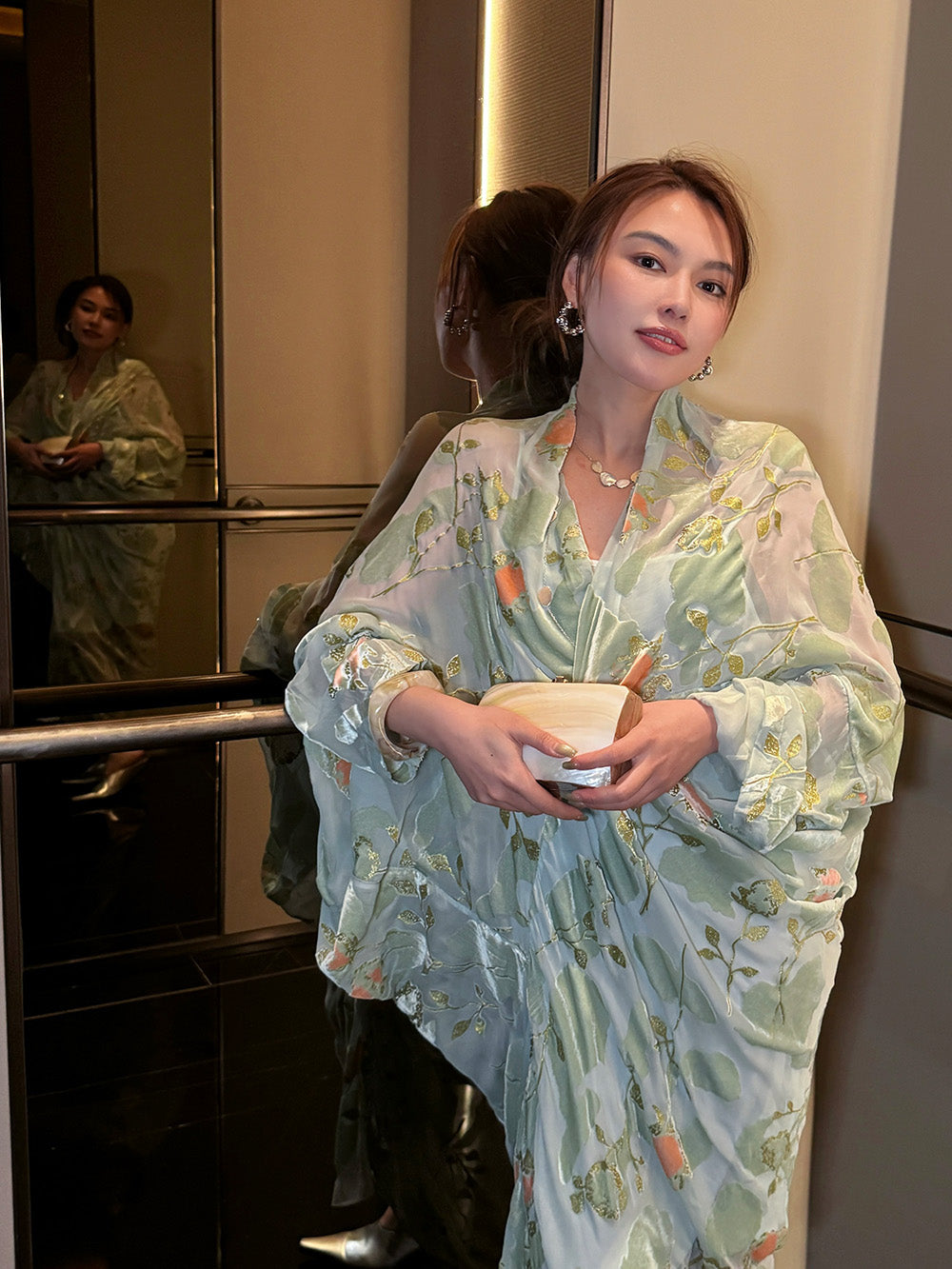 MUKZINCapsule CollectionGreen new Chinese-style elegant dress MUKZINCapsule CollectionGreen new Chinese-style elegant dress