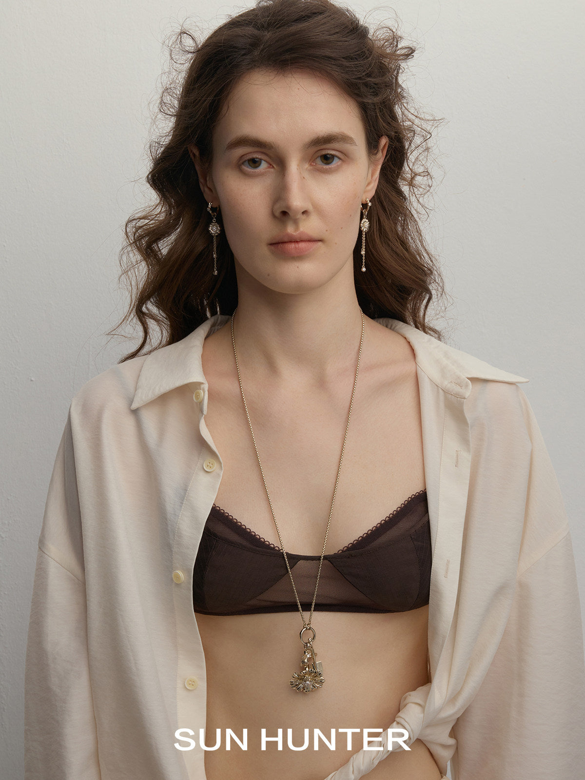 MUKTANK×SUN HUNTER Garden Double-Layer Daisy Necklace
