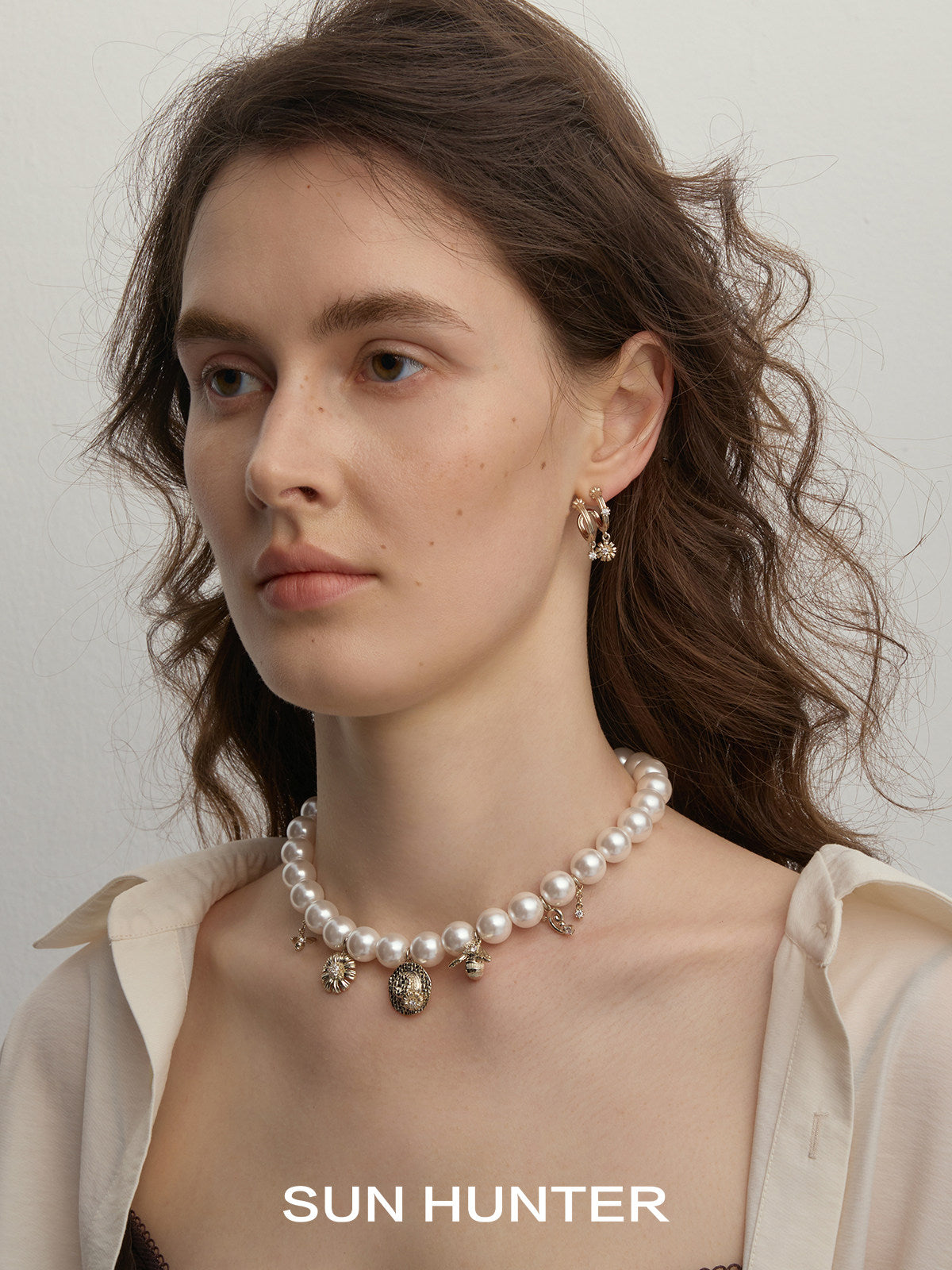MUKTANK×SUN HUNTER Garden Pearl Necklace