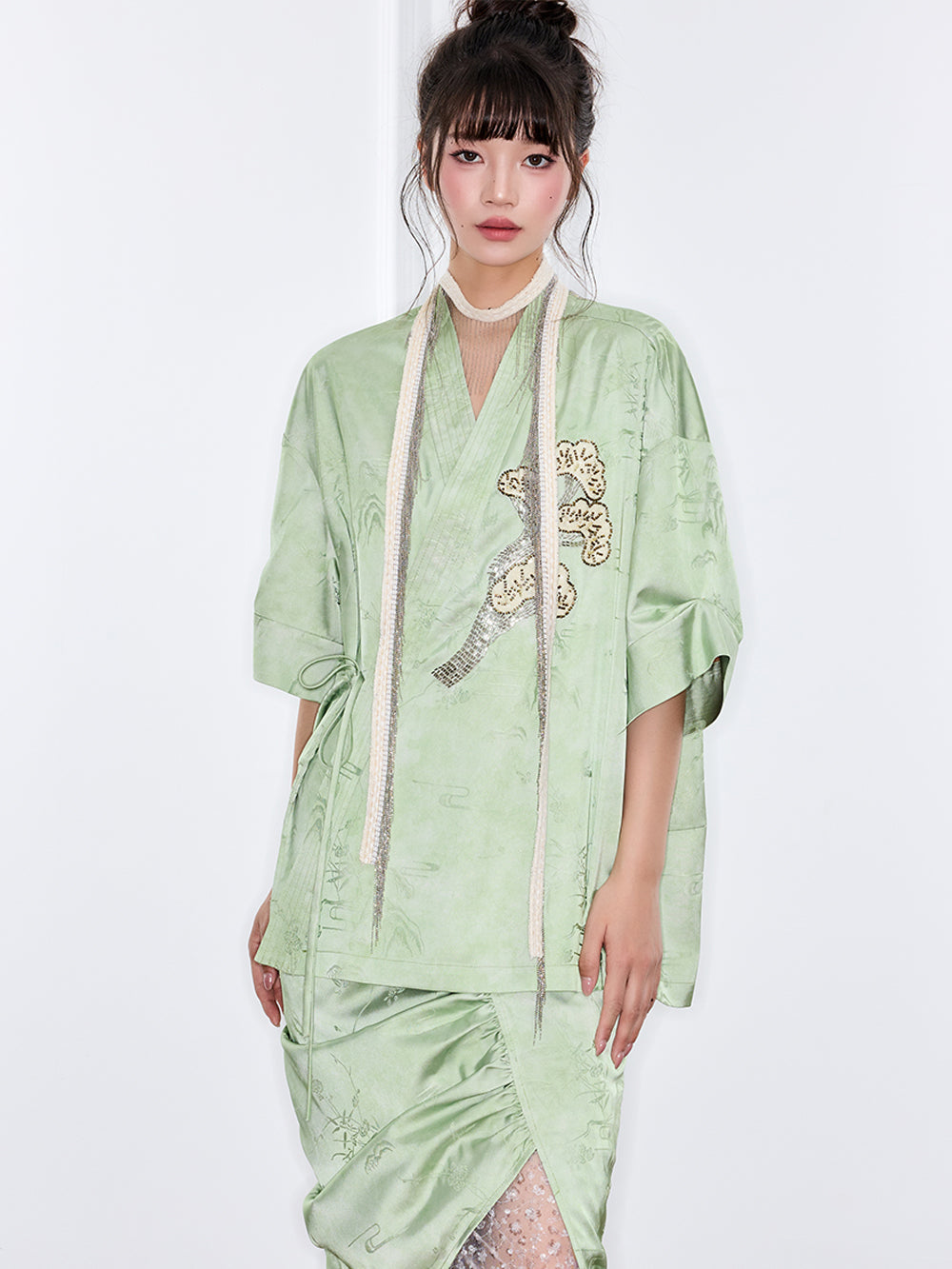 MUKZIN“Capsule Collection”New Chinese Style Tang-style Jacket Dyed with Plant Dyes