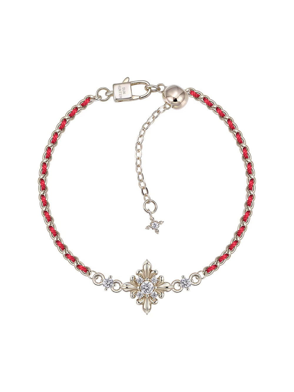 MUKTANK×SUN HUNTER Iris Woven Red String Bracelet