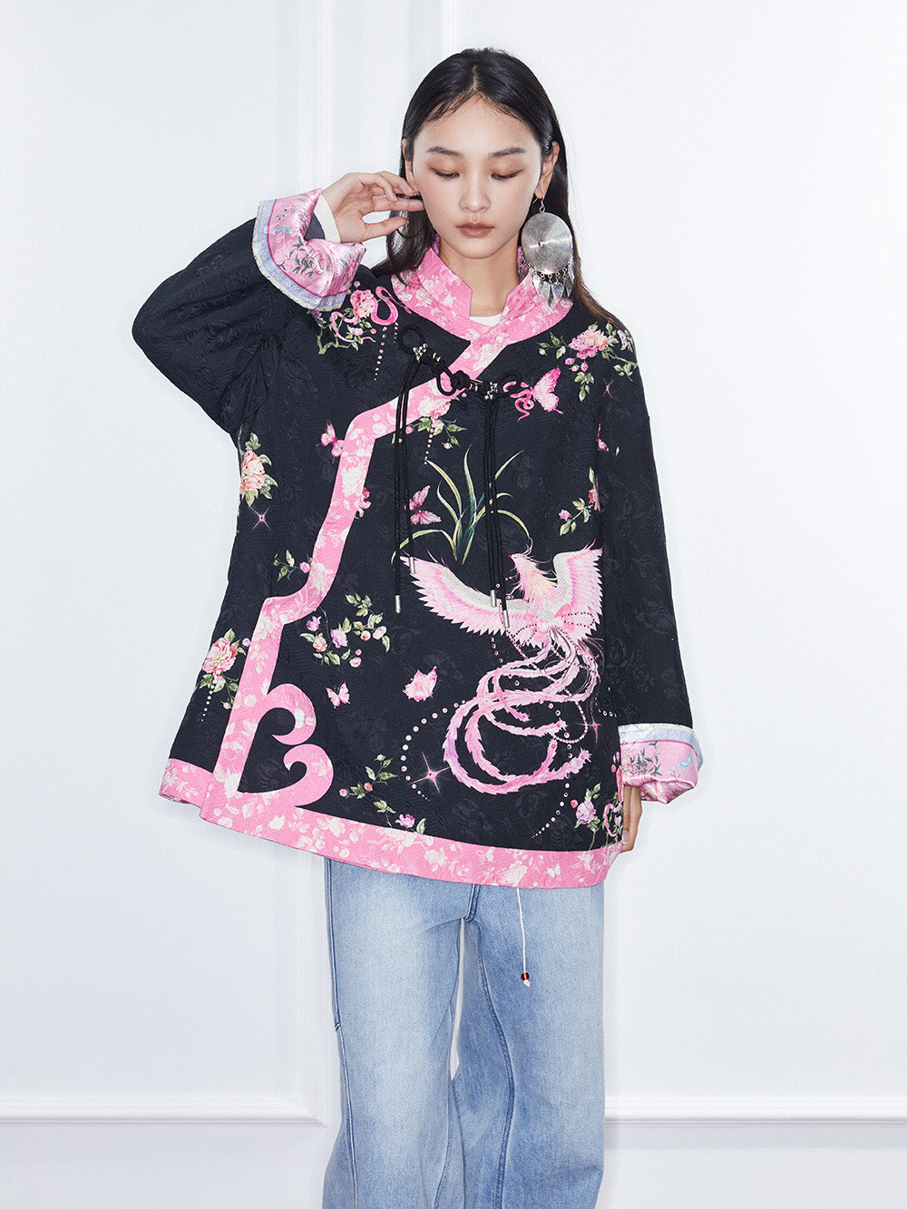 MUKZIN Linglong "Fengqi" Chinese-style Contrast Cotton Jacket