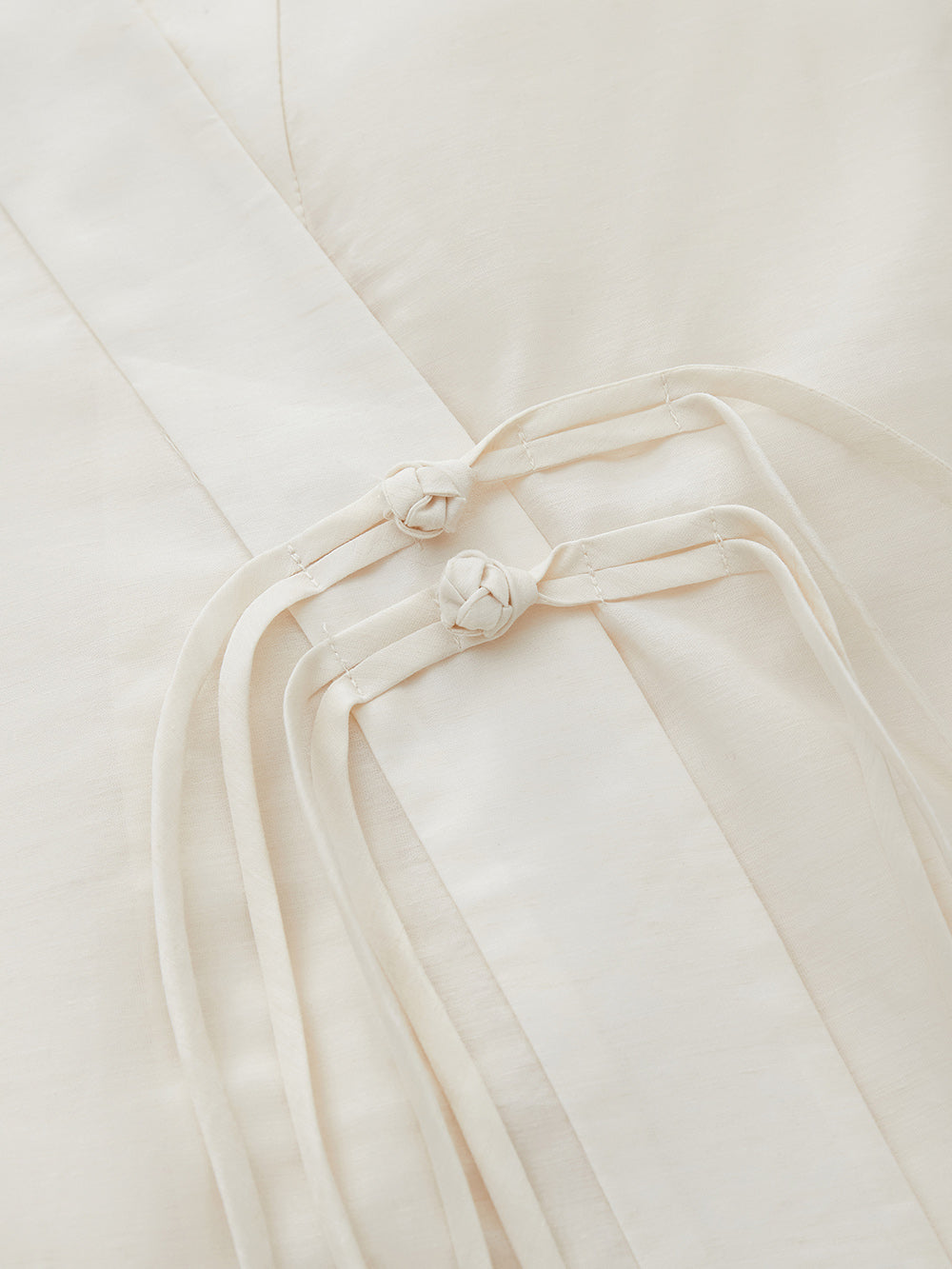 MUKZIN “Ode to the New Summer”Neo - Chinese Style Embroidered White Shirt