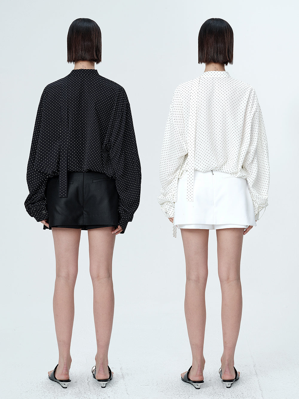 MUKTANK×MODULER Low-waisted Suit Skirt-pants with Side Zipper Opening, Pockets, and a Belt Included