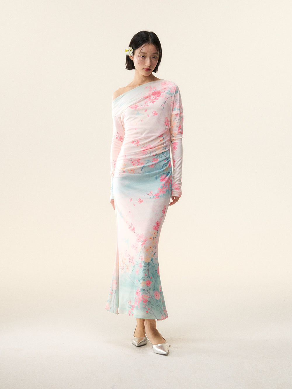 MUKTANK×LOUMUTAKU The Peach Blossom Spring Dress