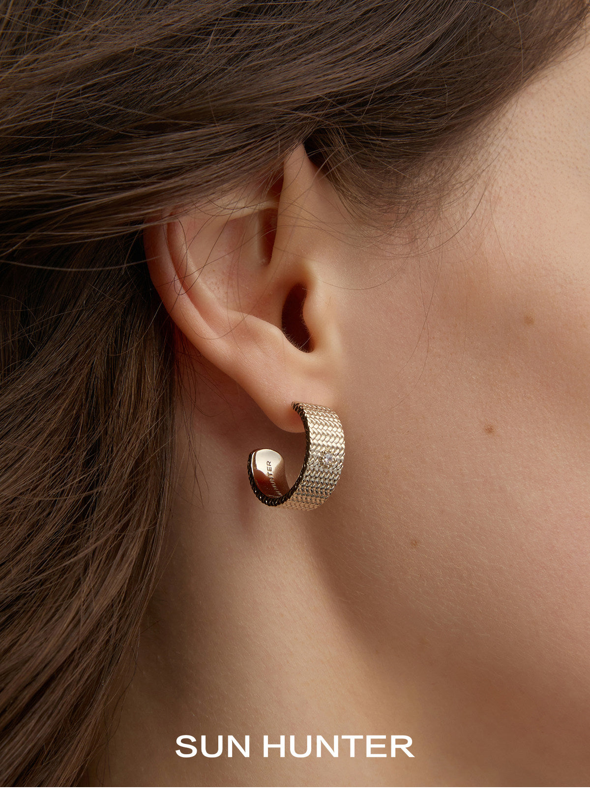 MUKTANK×SUN HUNTER Garden woven ear barrette