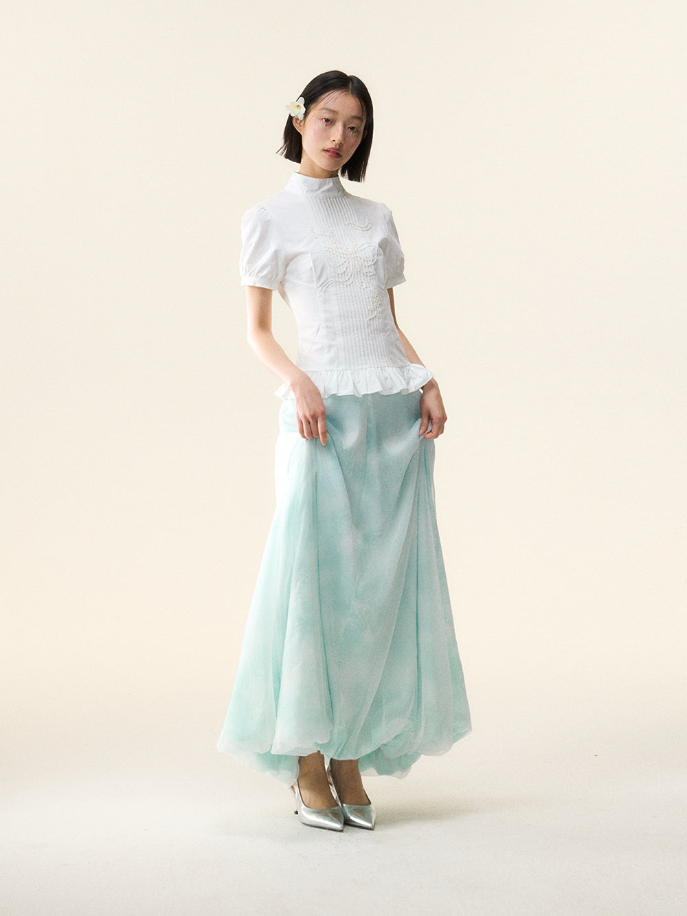 MUKTANK×LOUMUTAKU Bud-shaped Skirt like the Lost Pearl in the Vast Sea