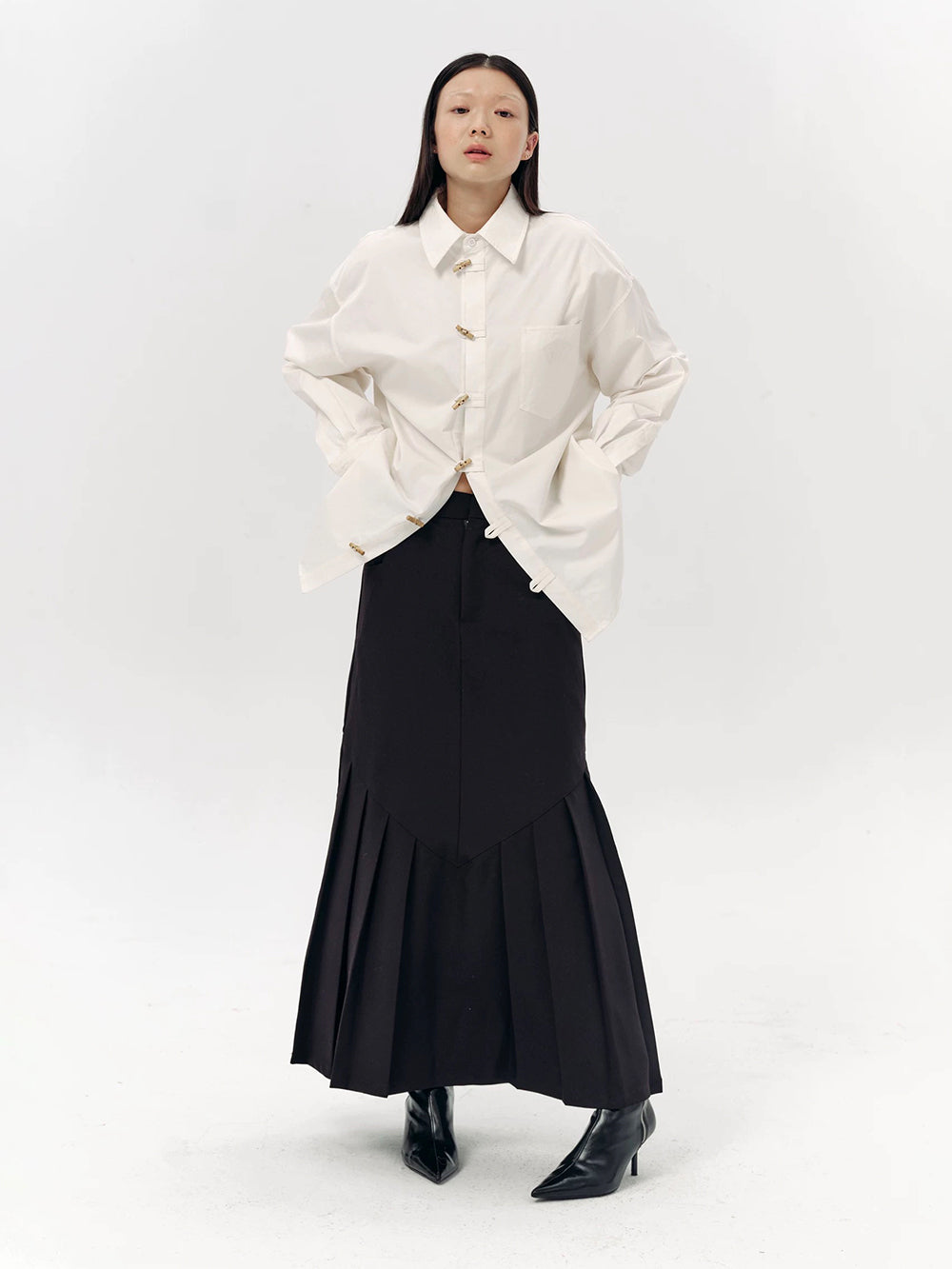 MUKTANK×LOUMUTAKU New Chinese Style Mamian Skirt