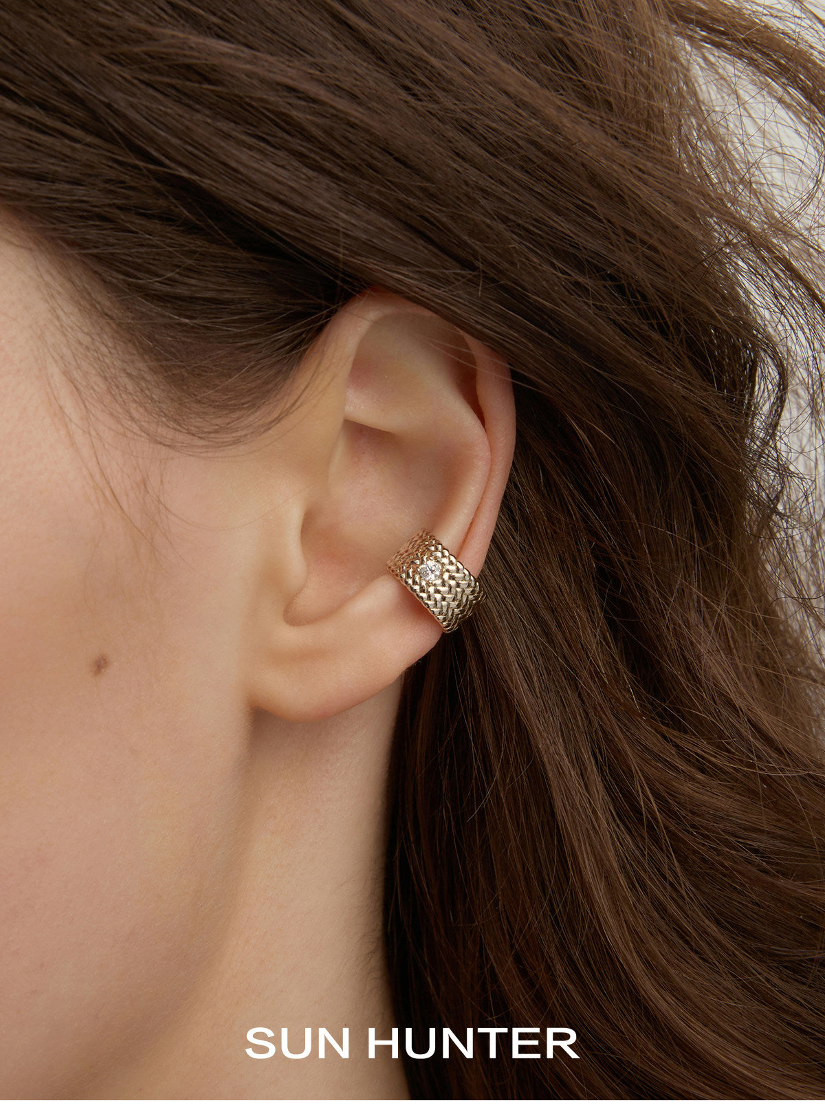 MUKTANK×SUN HUNTER Garden woven ear barrette