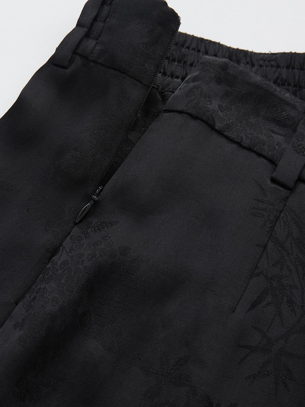MUKZIN SpringPrelude “Peacock Feather” New Chinese Style Fake Two-piece Wide Leg Trousers Spring Summer