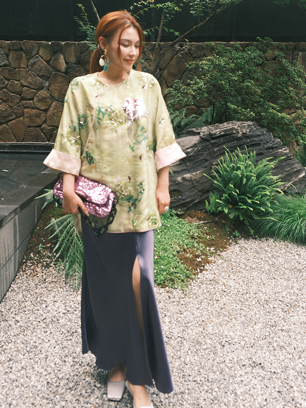 MUKZIN“Capsule Collection”Chinese Style Gilded Embroidery Oversized Silhouette Neo-Chinese Cotton Coat