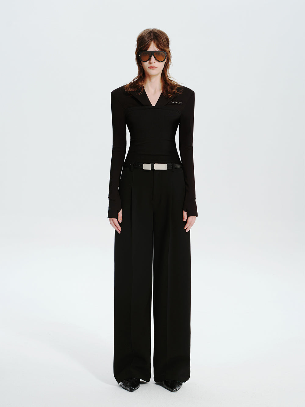 MUKTANK×MODULER Slim-Fit "Paper-Doll" Knit-Blend Blazer