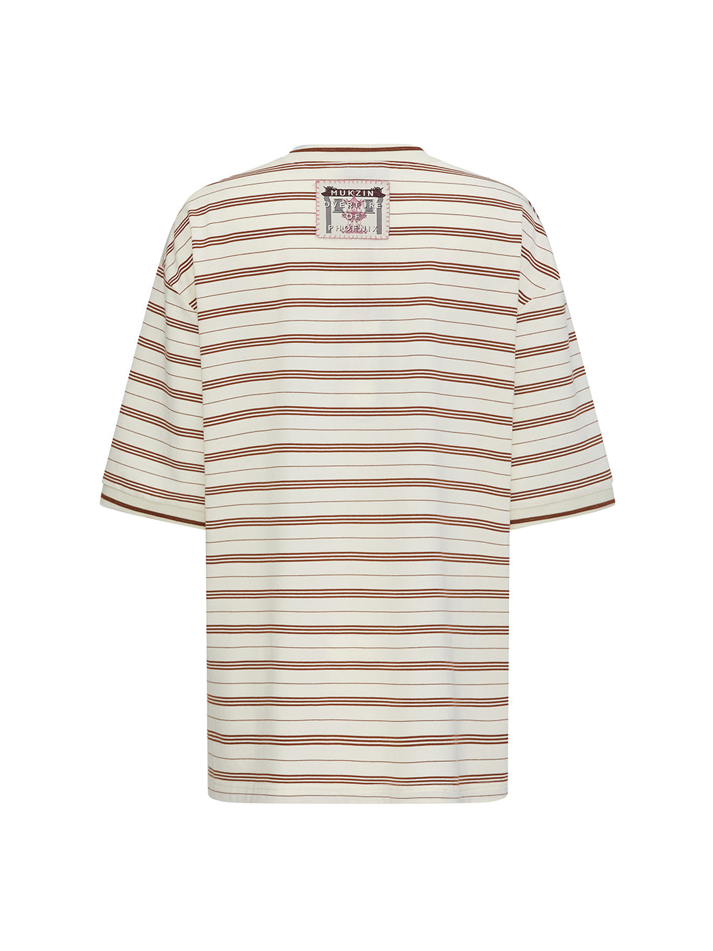 Mukzin "Ode To The New Summer"Khaki Striped Cute Rabbit T-Shirt
