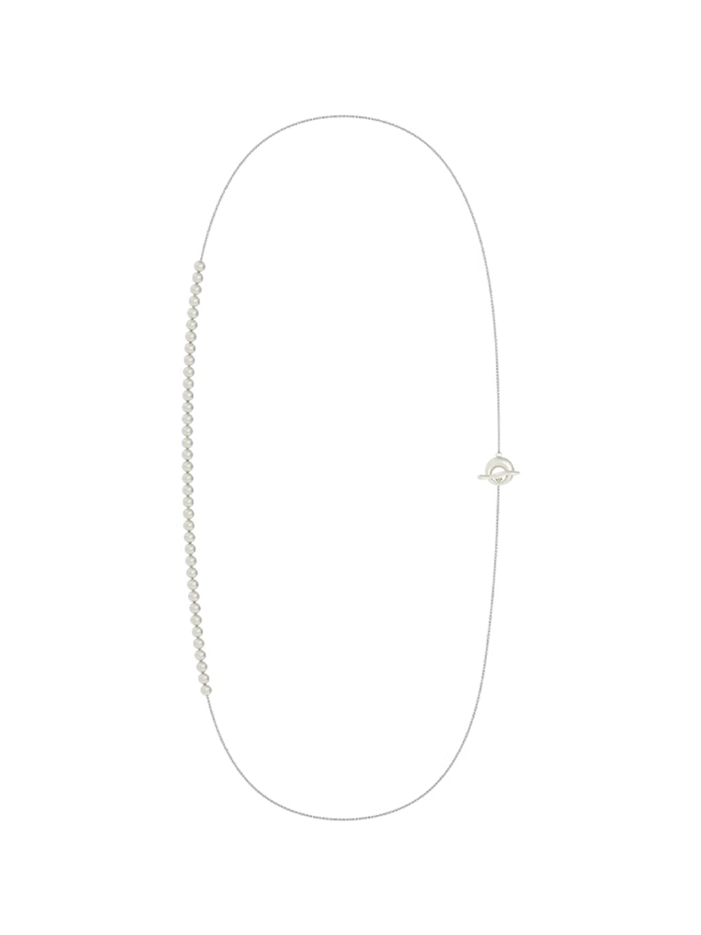 MUKTANK×SUN HUNTER Streamline Spliced Wire - drawn Ball Necklace
