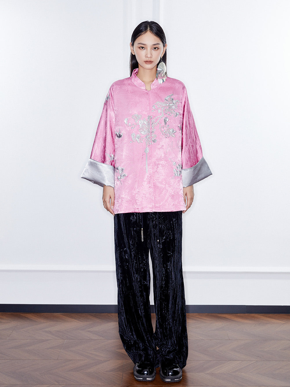MUKZIN Linglong "Night Banquet" Chinese Embroidered Jacquard Coat