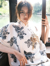 MUKZIN“Capsule Collection”"Kunlun Snow-Brewing" Peony Jacquard Neo-Chinese Top