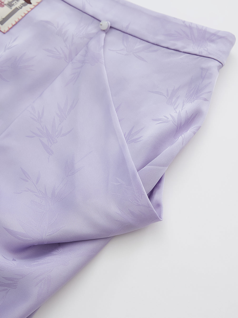 Mukzin "Ode To The New Summer"New Chinese-Style Elegant Half Skirt With Bamboo Leaf Print