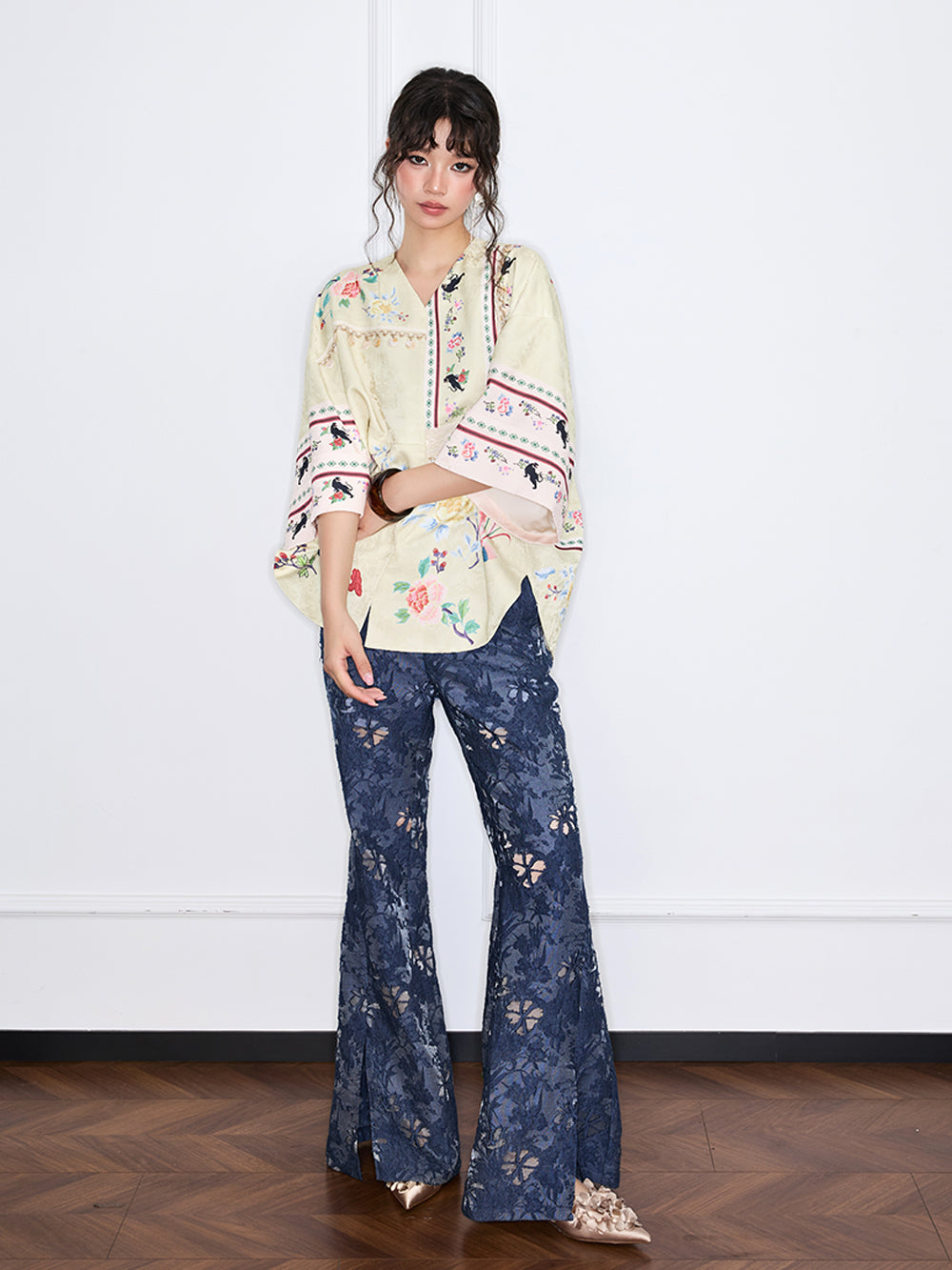 MUKZIN“Capsule Collection”New Chinese-style printed loose coat