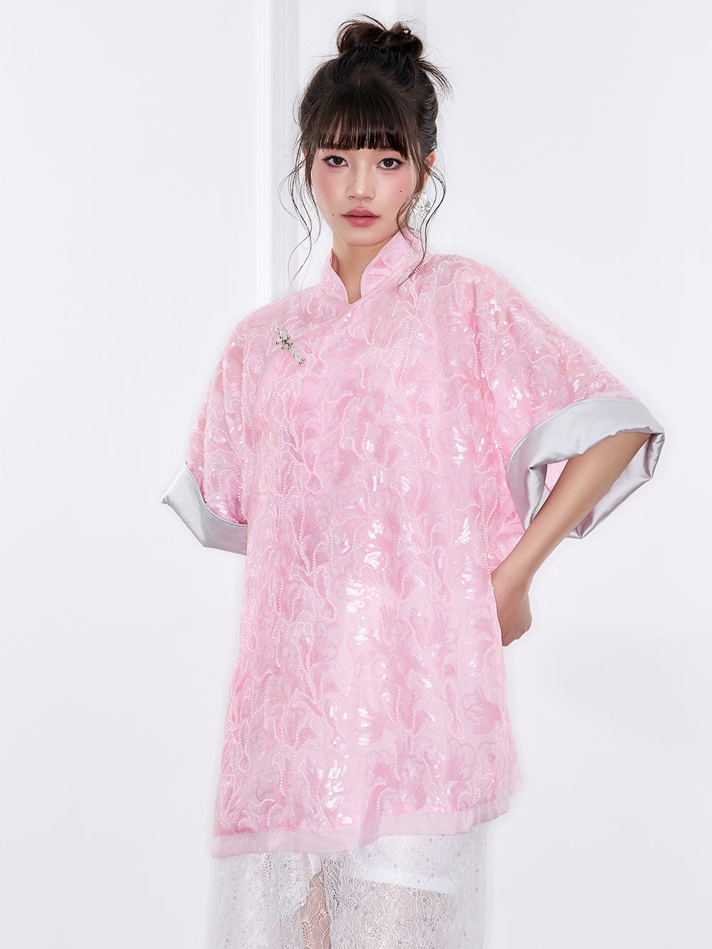 MUKZIN "Ode to the New Summer"New Chinese-style elegant slimming short-sleeve top