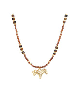 MUKTANK×SUN HUNTER Tiger's Eye Pony Necklace