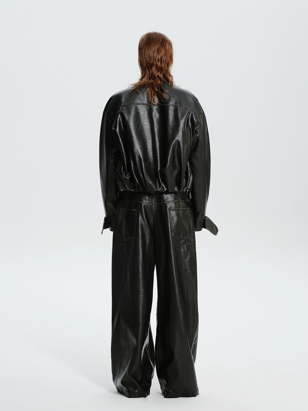 MUKTANK×MODULER Faux Mink Fur Collar Quilted Pumpkin-Shaped Coat