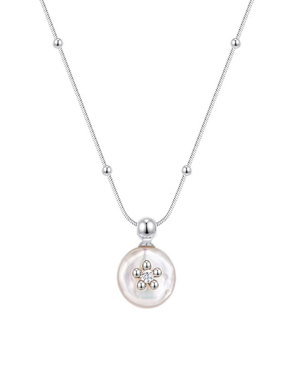 MUKTANK×SUN HUNTER Iris Carved Flask Necklace