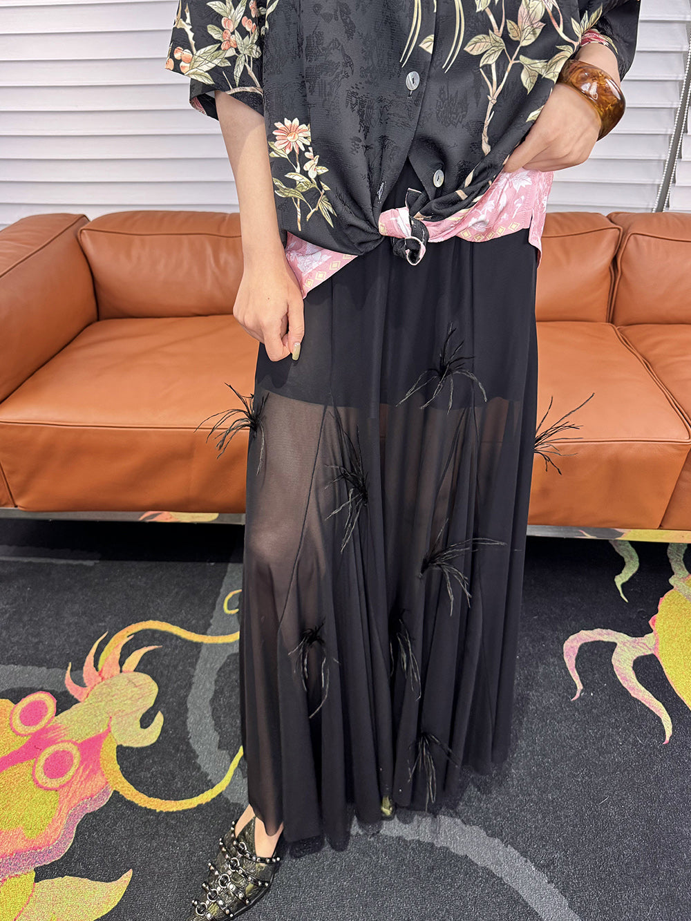 Mukzin“Capsule Collection”New Chinese-Style Elegant Goddess Long Half Skirt