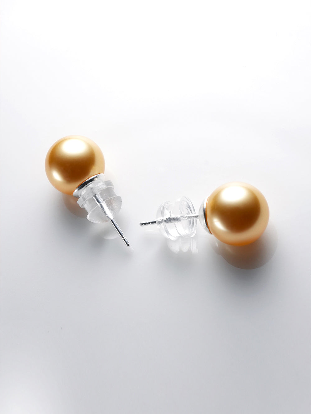 MUKTANK Simple and Versatile Pink and White Earrings