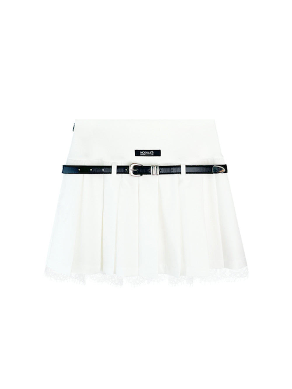 MUKTANK×MODULER Lace Paneled Double-Layer Fake Two-Piece Skort