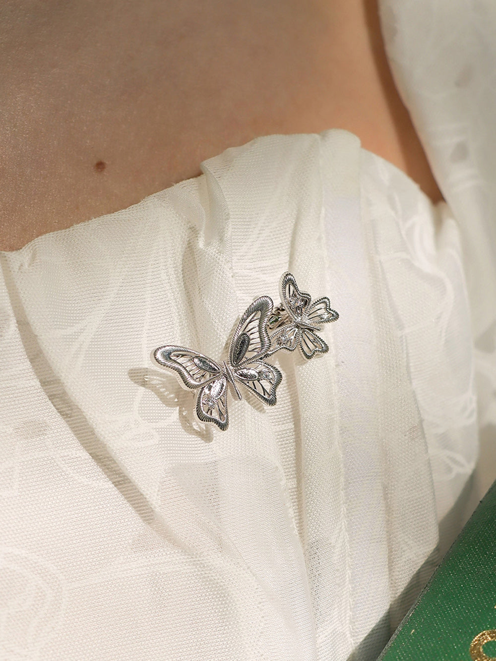 MUKTANK×SUN HUNTER “Emergence”Lace Butterfly Brooch