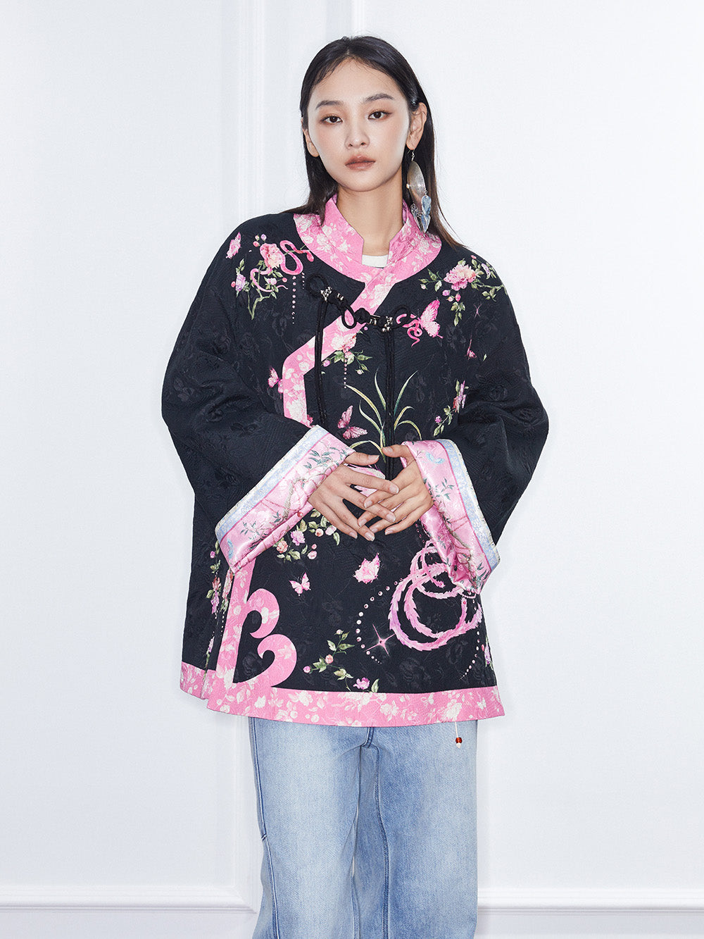 MUKZIN Linglong "Fengqi" Chinese-style Contrast Cotton Jacket