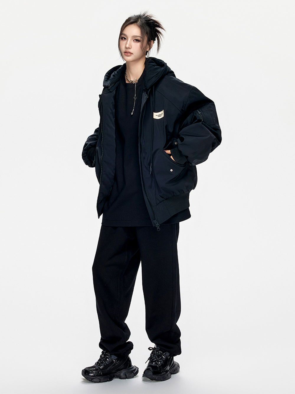MUKTANK × ARDENCODE Loose Hooded Cotton Jacket