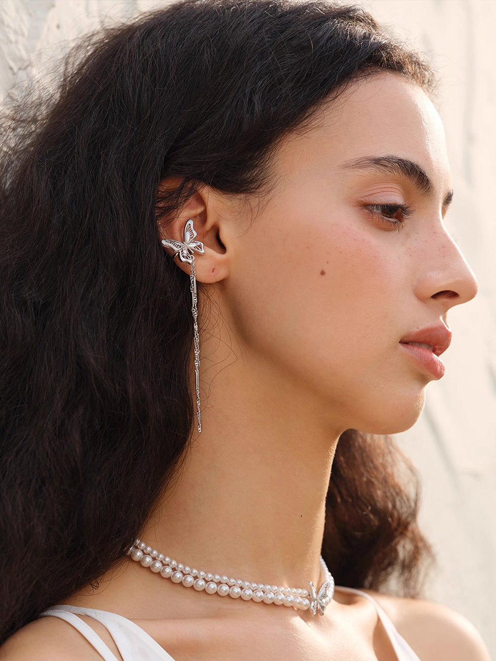 MUKTANK×SUN HUNTER “Emergence”Lace Butterfly Ear Cuff