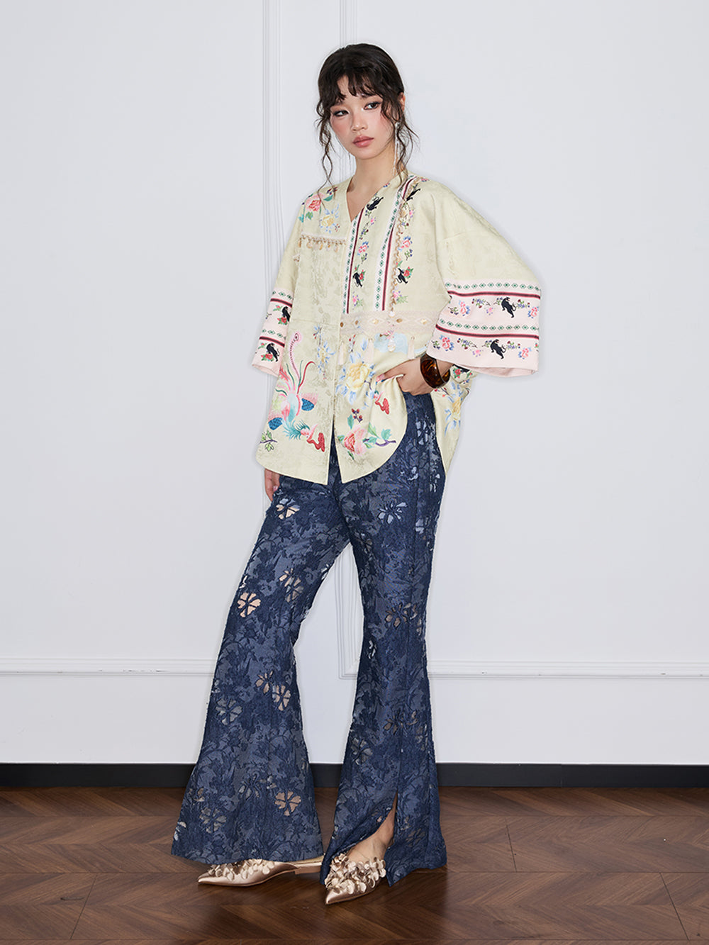MUKZIN“Capsule Collection”New Chinese-style printed loose coat
