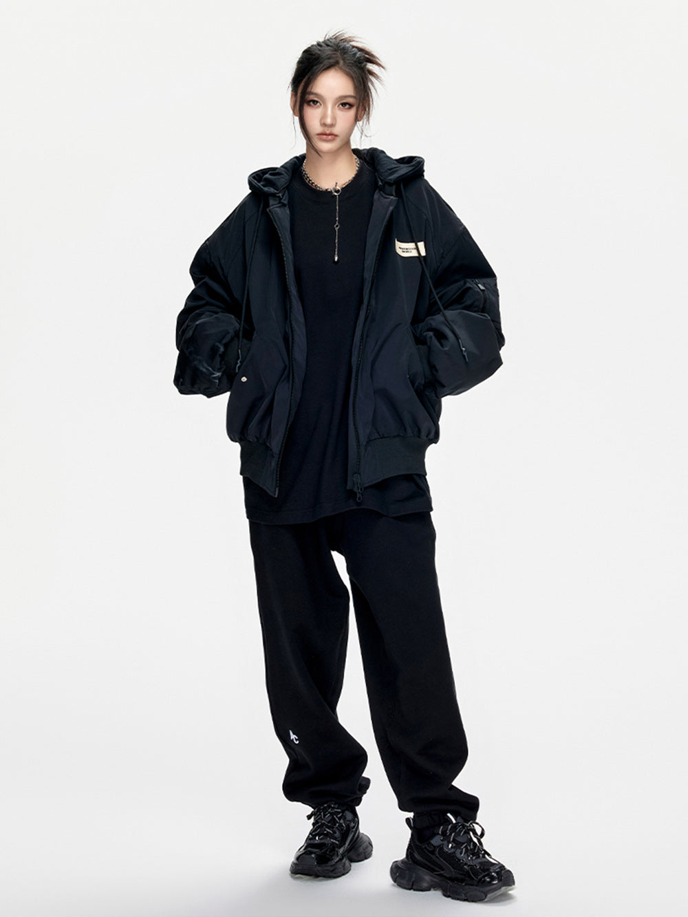 MUKTANK × ARDENCODE Loose Hooded Cotton Jacket