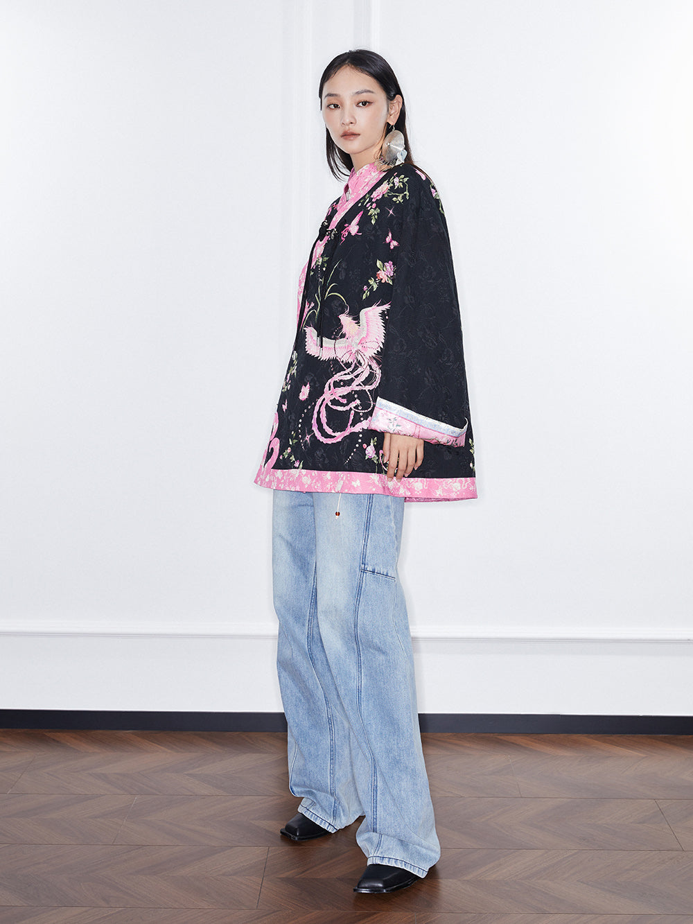 MUKZIN Linglong "Fengqi" Chinese-style Contrast Cotton Jacket