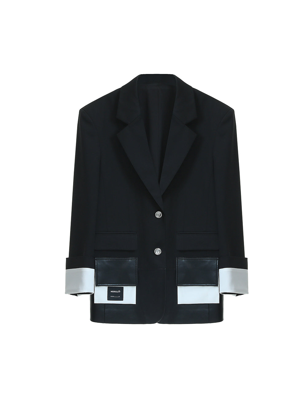 MUKTANK × MODULER Unisex Loose-fitting Wool-blend Blazer
