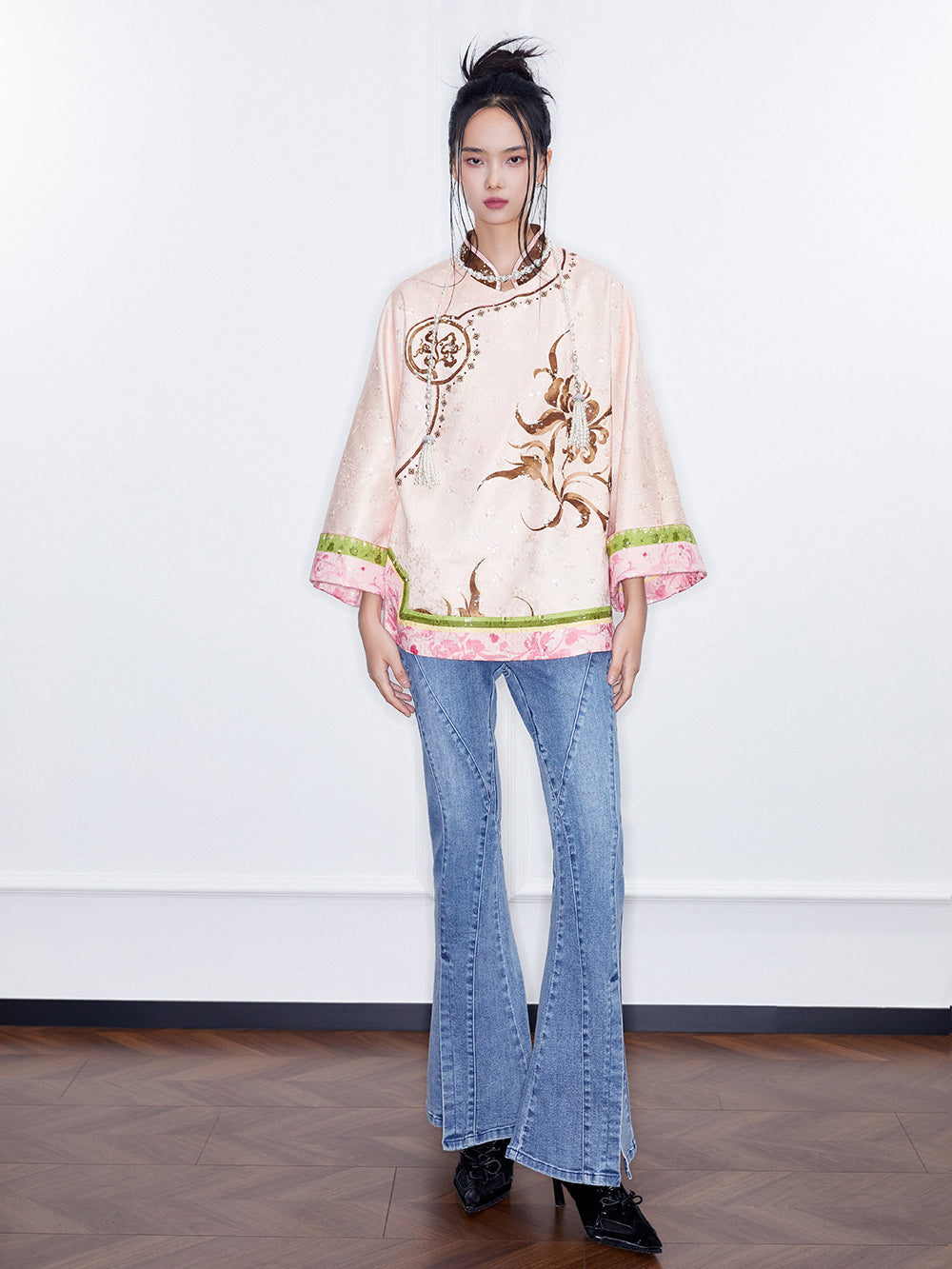 MUKZIN SpringPrelude"Mulan" Neo Chinese Style Sequin Cloak