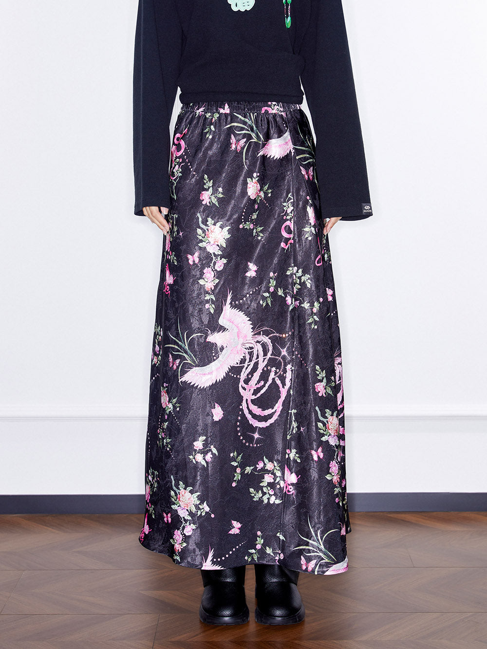 MUKZIN Linglong "Fengqi" High Slit Fishtail Skirt