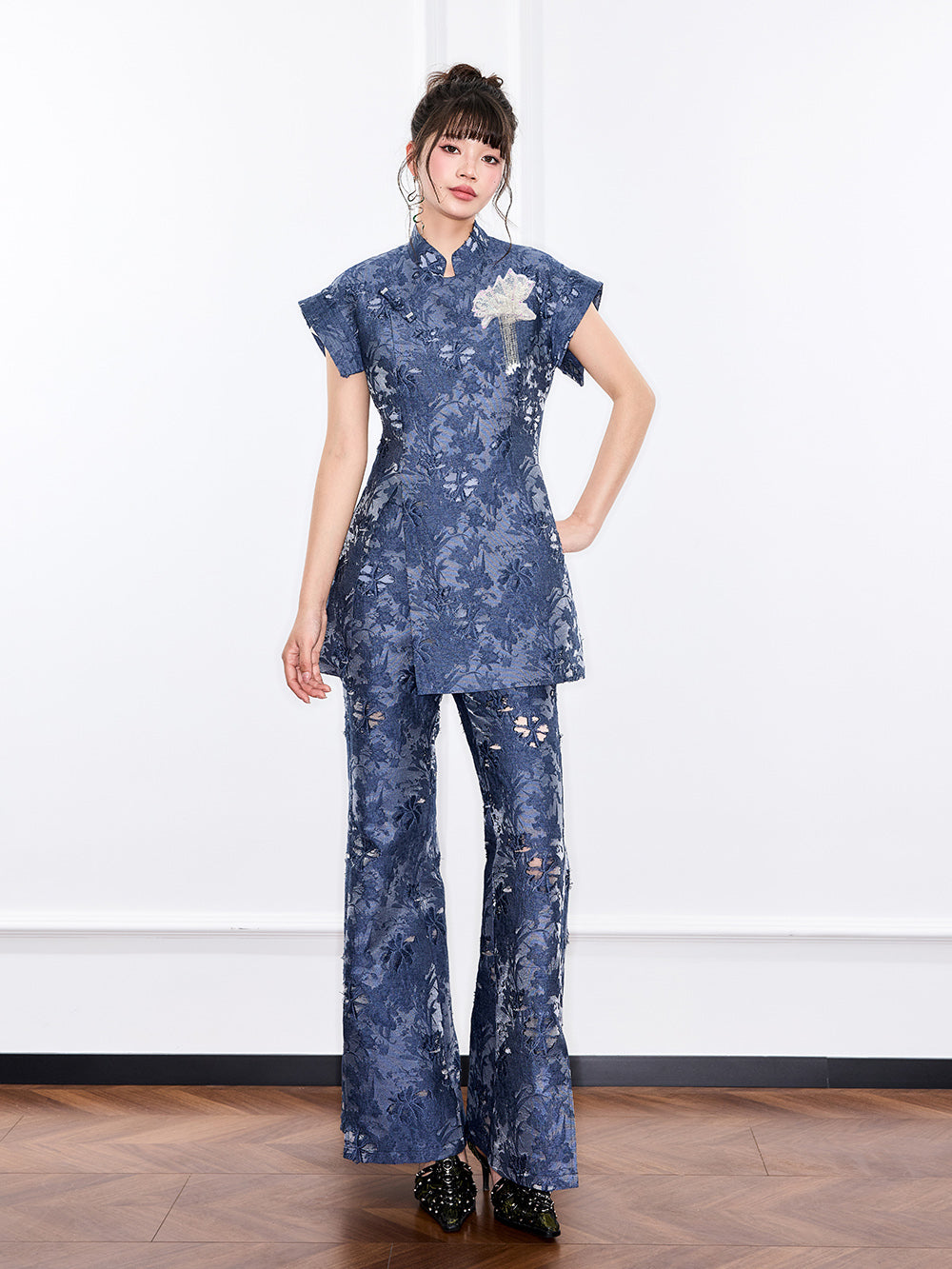MUKZIN“Capsule Collection”Jacquard Denim Jacket