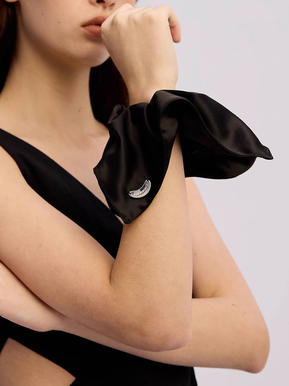 MUKTANK×SUN HUNTER Acetate Satin Bandana Hair Tie