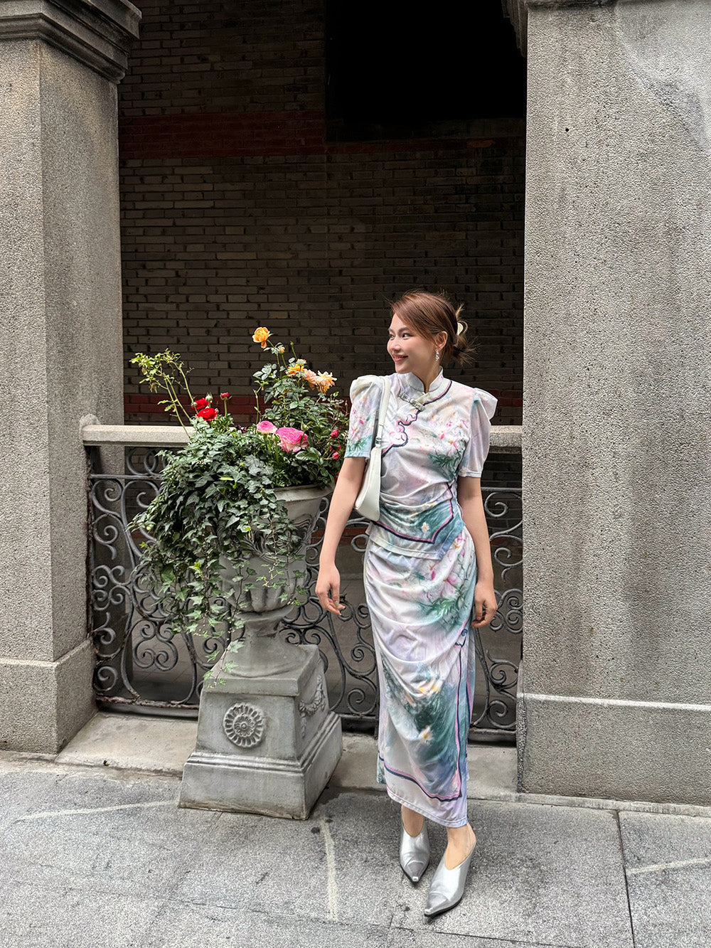 Mukzin“Capsule Collection”New Chinese-Style Printed Short-Sleeved Shirt With A Turned-Up Collar