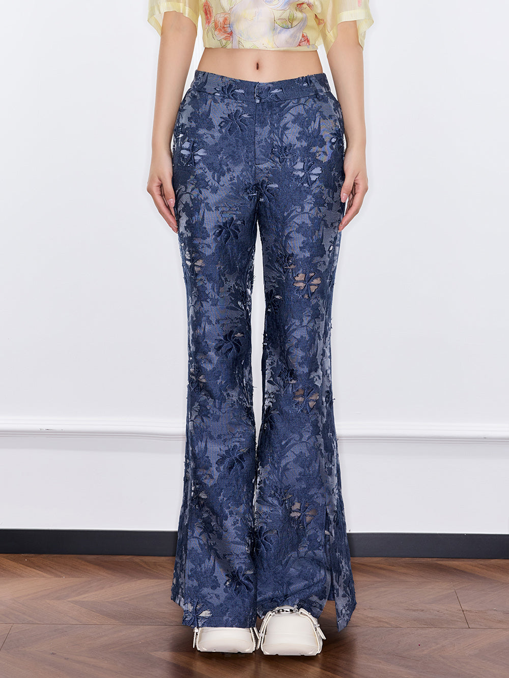 MUKZIN“Capsule Collection”Jacquard Denim Long Trousers