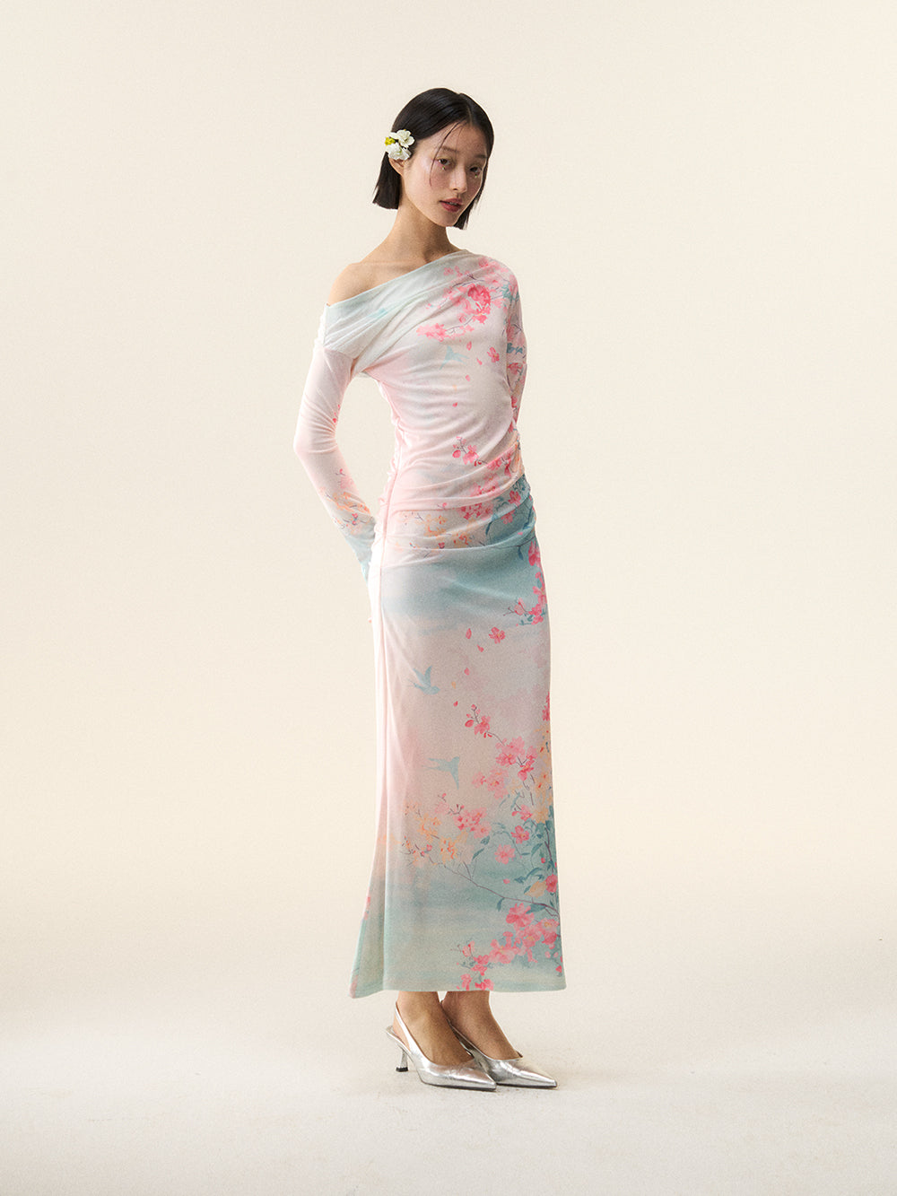 MUKTANK×LOUMUTAKU The Peach Blossom Spring Dress