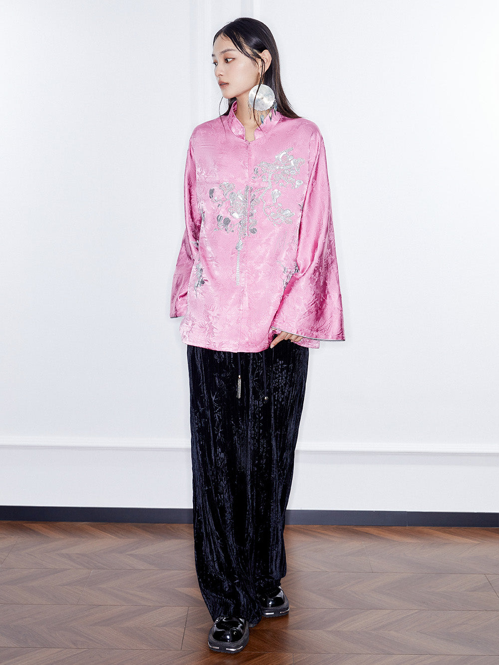 MUKZIN Linglong "Night Banquet" Chinese Embroidered Jacquard Coat