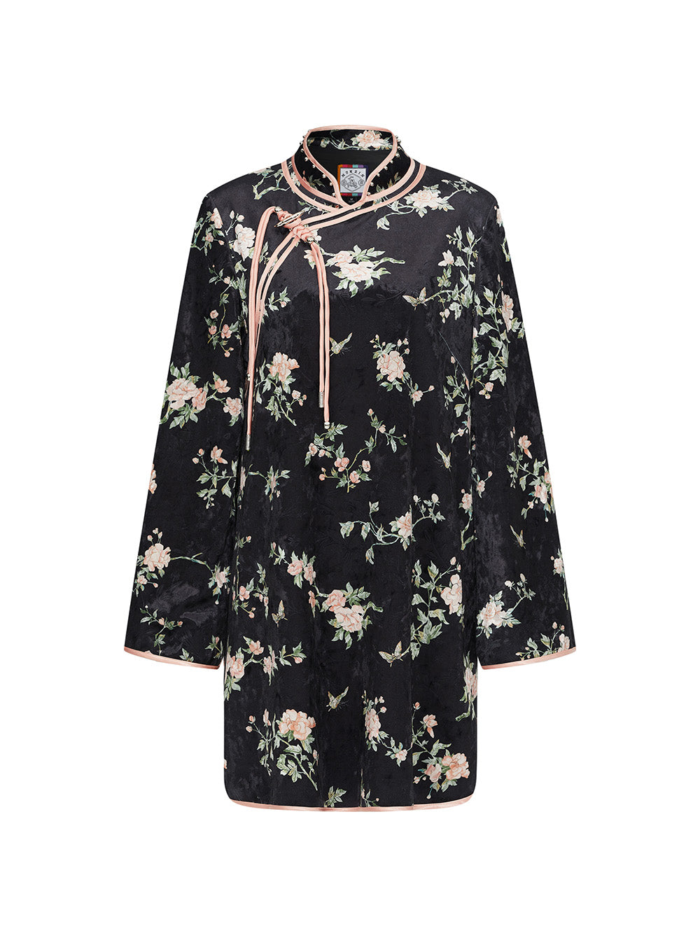 MUKZIN Linglong "Yuhuan" Chinese Velvet Cape Cheongsam Dress