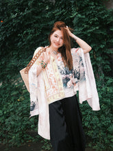MUKZIN“Capsule Collection”Chinese - Style Artistic Printed Loose - Fit V - Neck Top
