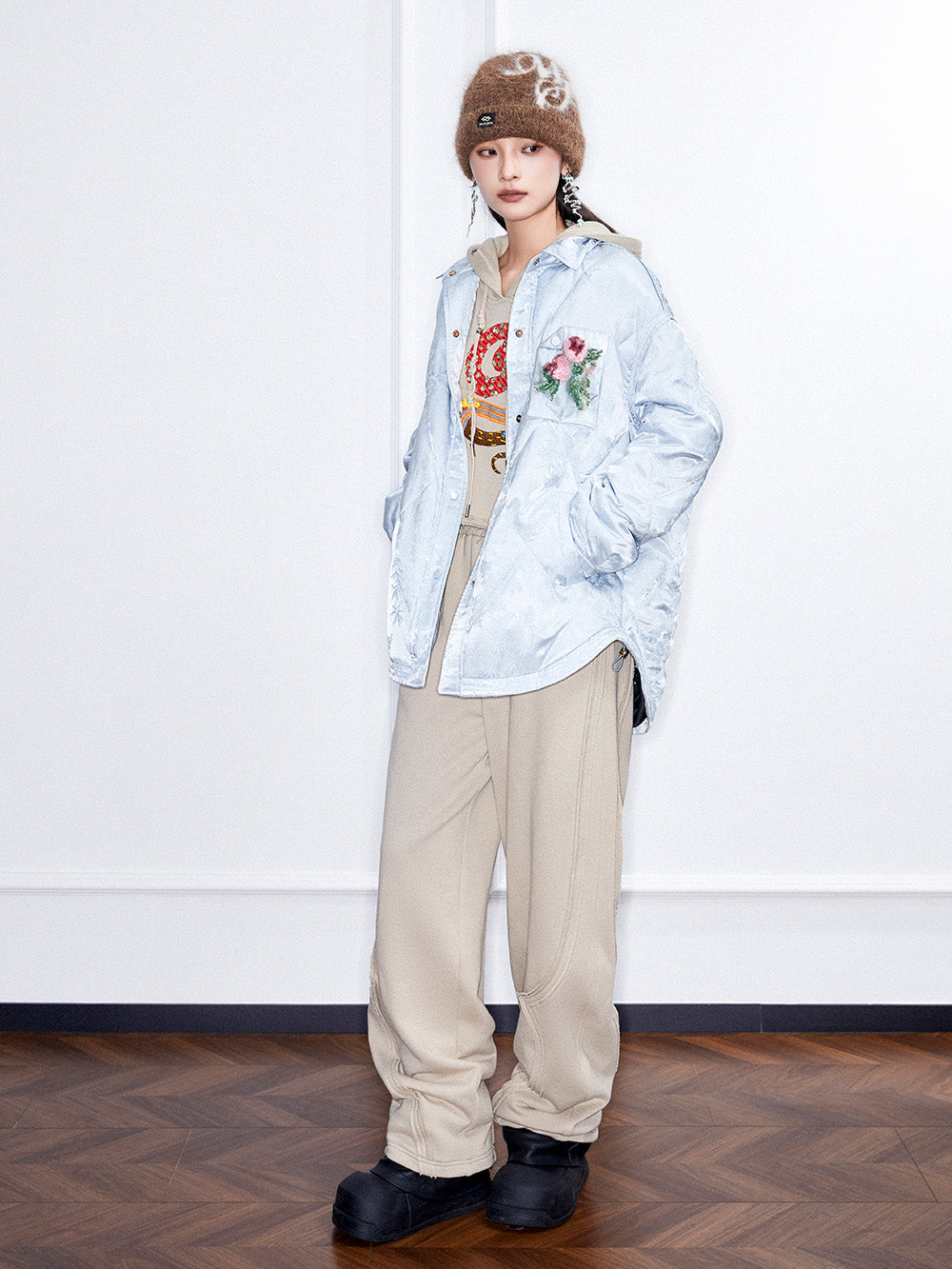 MUKZIN Linglong "Linglongzi"Shirt-style Down Jacket.