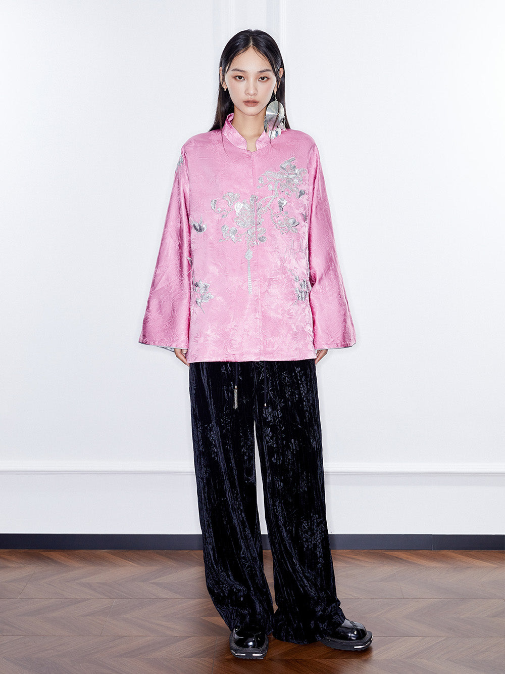 MUKZIN Linglong "Night Banquet" Chinese Embroidered Jacquard Coat