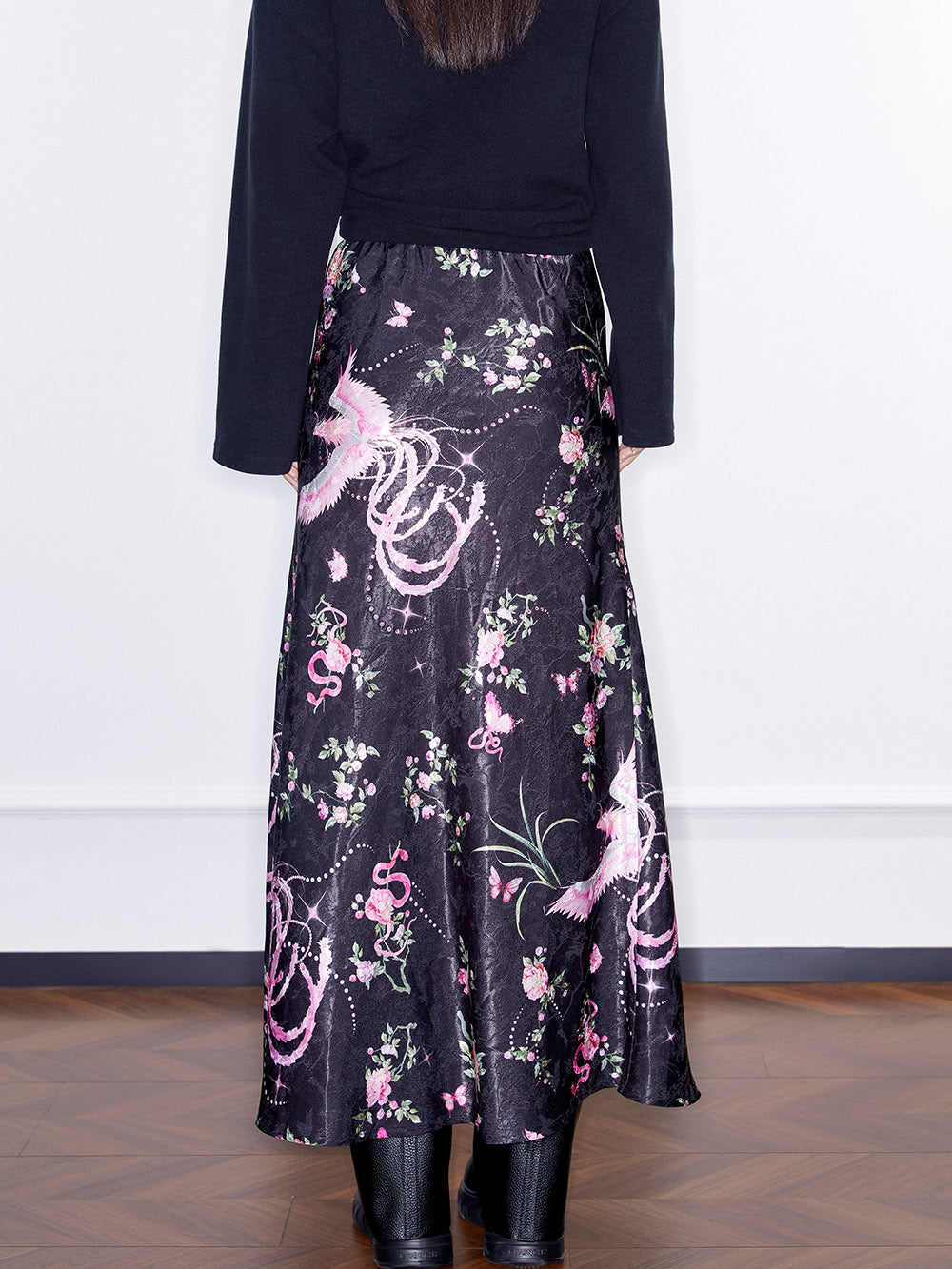 MUKZIN Linglong "Fengqi" High Slit Fishtail Skirt